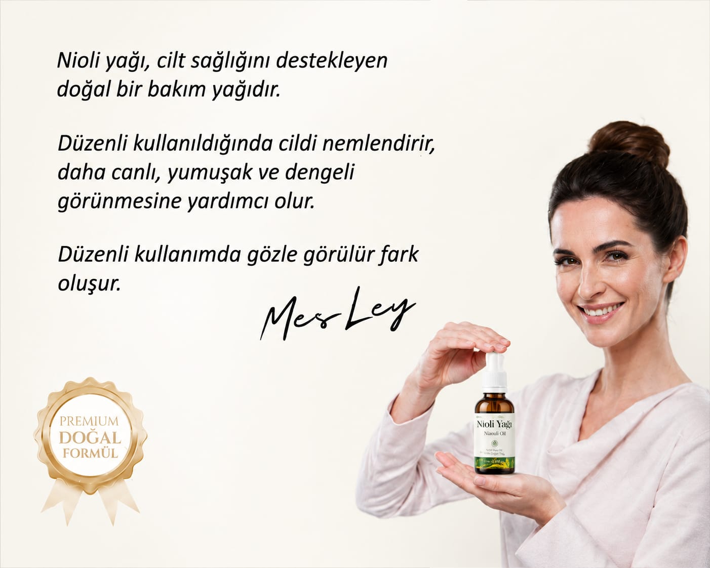 Mesley Naturals %100 Doğal Nioli Yağı – hijyen ve bakım serumu