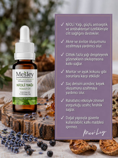 Mesley Naturals %100 Doğal Nioli Yağı – hijyen ve bakım serumu